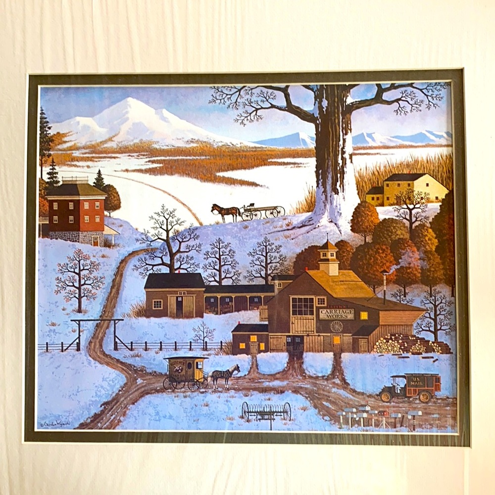 VTG Charles Wysocki L.L Flick Carriage Works print